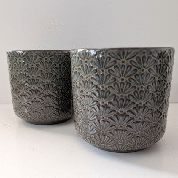 Osłonka zielono-brązowa Ø 12cm.