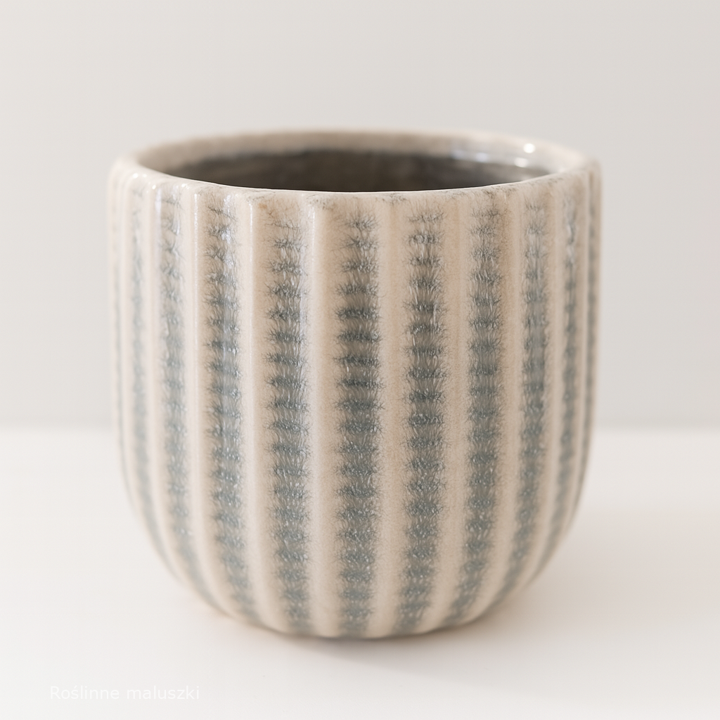 Osłonka ceramiczna na doniczkę Ø 9cm.