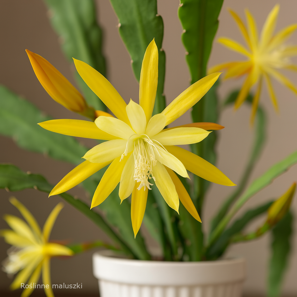 Epiphyllum Fruhlingsgold-orchid kaktus