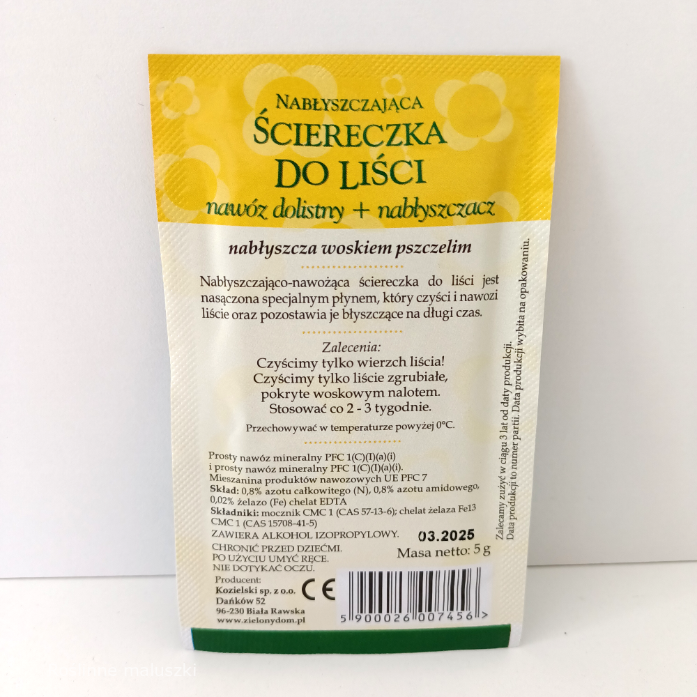 Nabłyszczająca ściereczka z nawozem