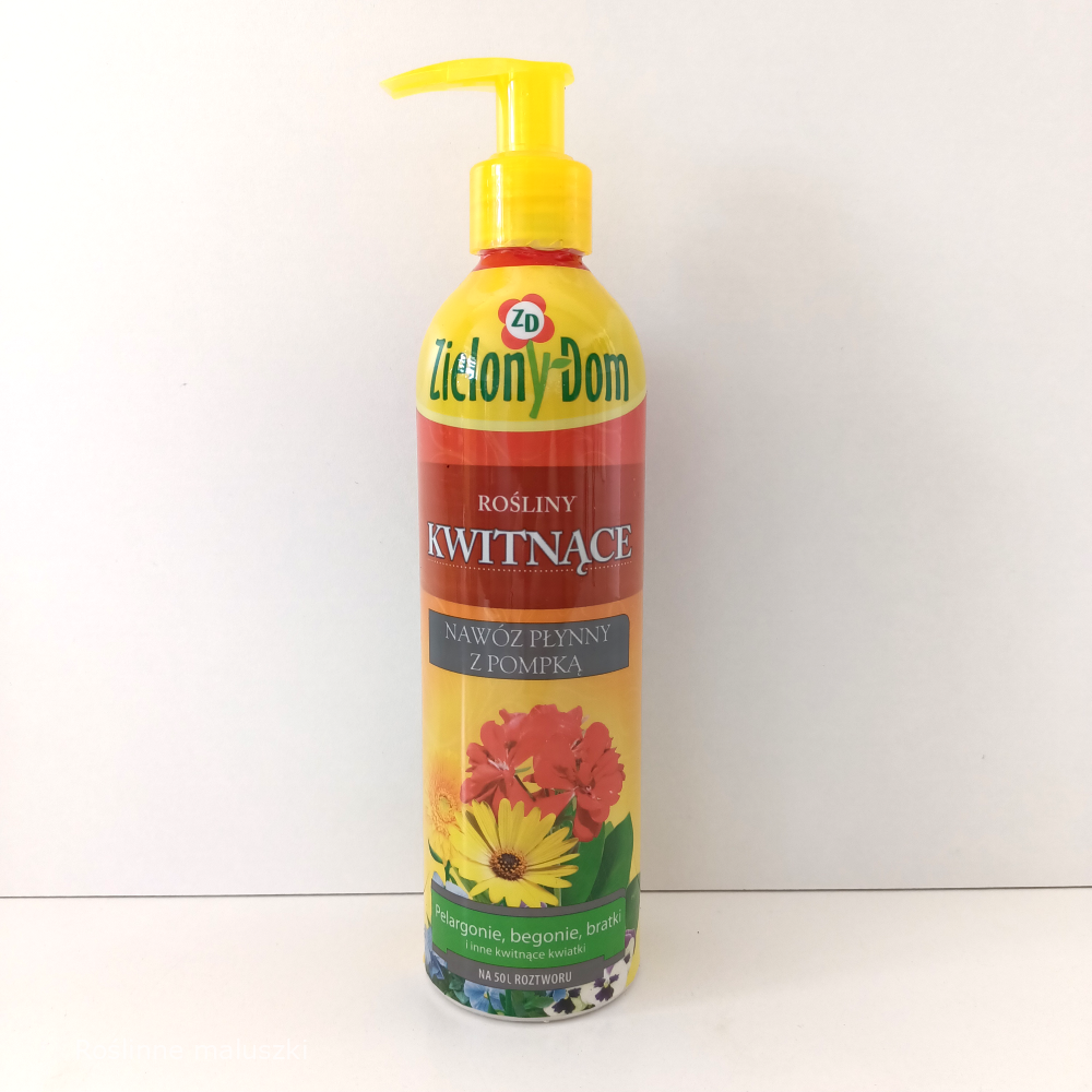 Nawóz z pompką do roślin kwitnących