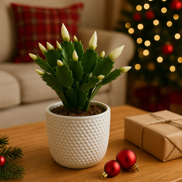 Schlumbergera-grudnik BIAŁY Ø9cm.