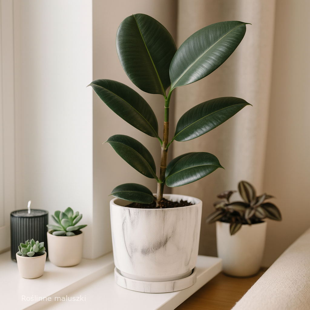 Doniczka biała z podstawką Ø 12cm.