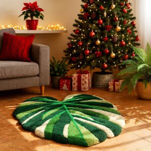 Dywan 65x55 Monstera variegata - tufting