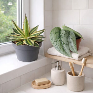 Scindapsus Silver Lady+Agave Quadricolor