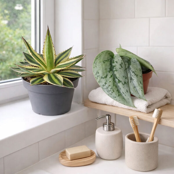 Scindapsus Silver Lady+Agave Quadricolor